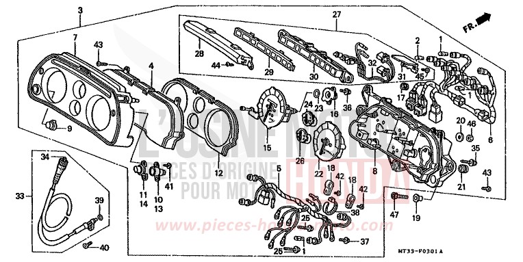 MESSGERAET (ST1100AN/AP/AR) von Pan-European ABS CANDY TROPICAL NIGHT PURPLE-U (RP103D) von 1992